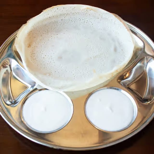 Coconut Appam with Stew.